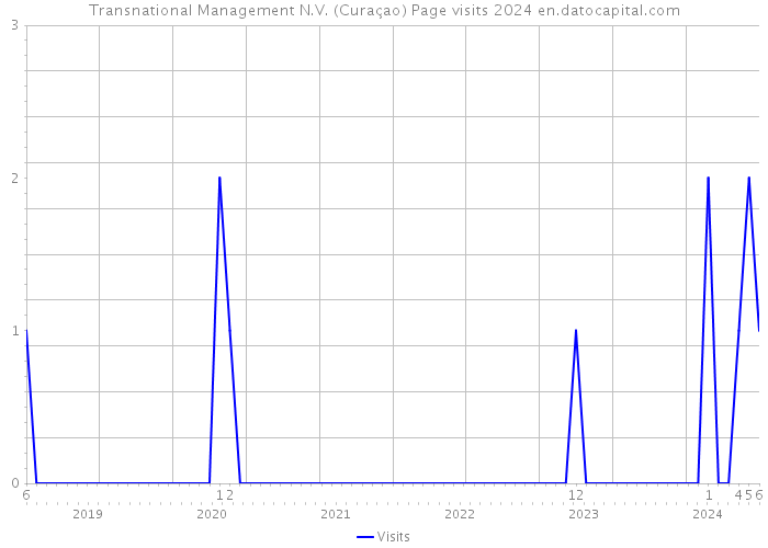 Transnational Management N.V. (Curaçao) Page visits 2024 