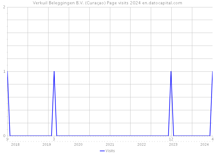 Verkuil Beleggingen B.V. (Curaçao) Page visits 2024 