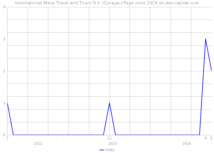 International Mana Travel and Tours N.V. (Curaçao) Page visits 2024 