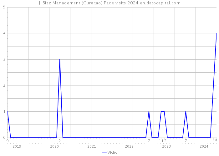 J-Bizz Management (Curaçao) Page visits 2024 