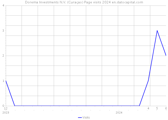 Dorema Investments N.V. (Curaçao) Page visits 2024 