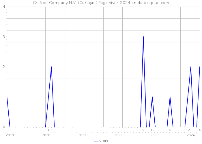 Grafton Company N.V. (Curaçao) Page visits 2024 