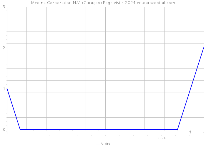 Medina Corporation N.V. (Curaçao) Page visits 2024 