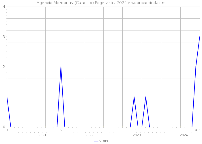 Agencia Montanus (Curaçao) Page visits 2024 