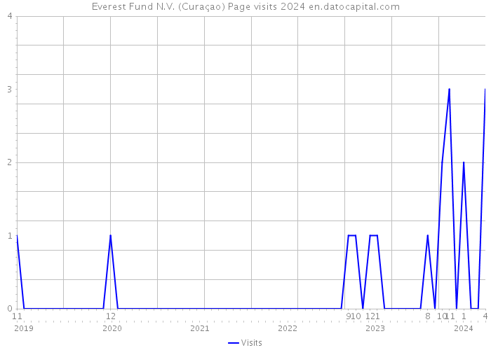 Everest Fund N.V. (Curaçao) Page visits 2024 