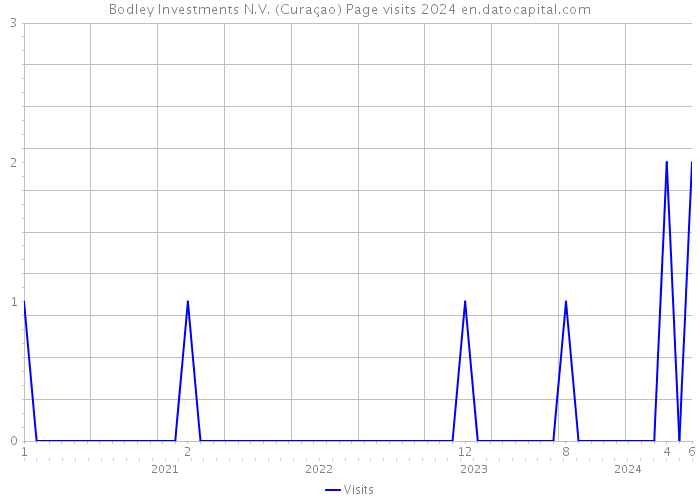 Bodley Investments N.V. (Curaçao) Page visits 2024 