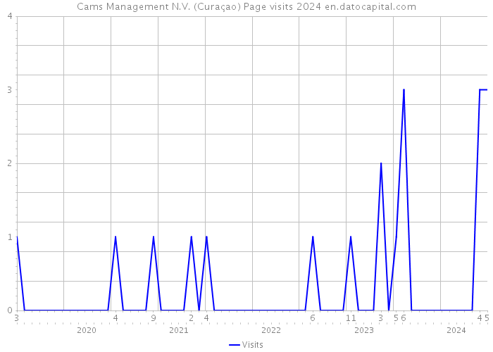 Cams Management N.V. (Curaçao) Page visits 2024 