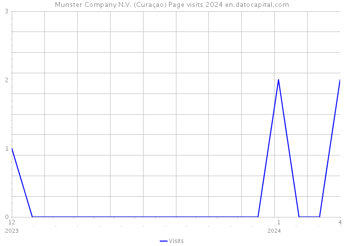Munster Company N.V. (Curaçao) Page visits 2024 