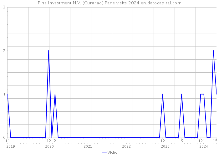 Pine Investment N.V. (Curaçao) Page visits 2024 
