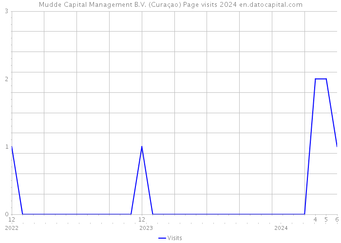 Mudde Capital Management B.V. (Curaçao) Page visits 2024 
