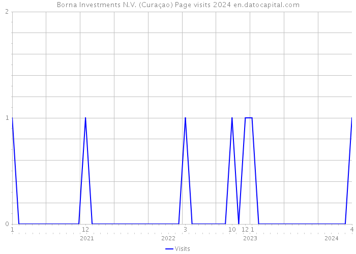 Borna Investments N.V. (Curaçao) Page visits 2024 