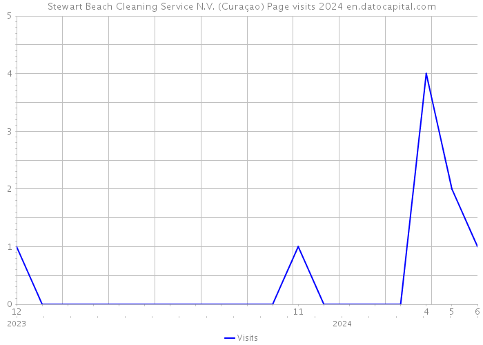 Stewart Beach Cleaning Service N.V. (Curaçao) Page visits 2024 