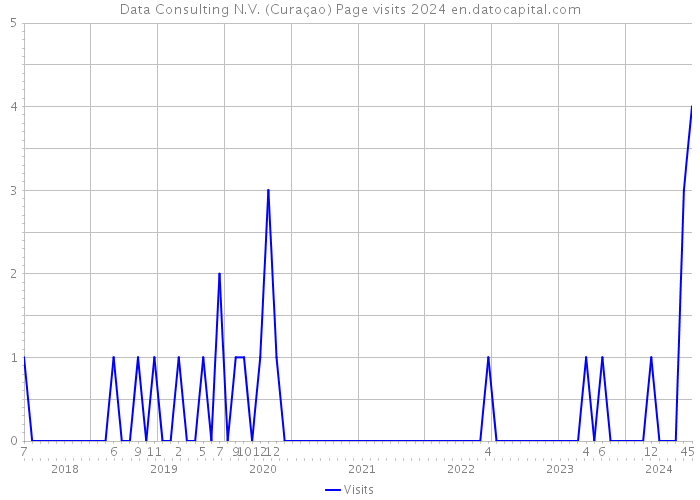 Data Consulting N.V. (Curaçao) Page visits 2024 