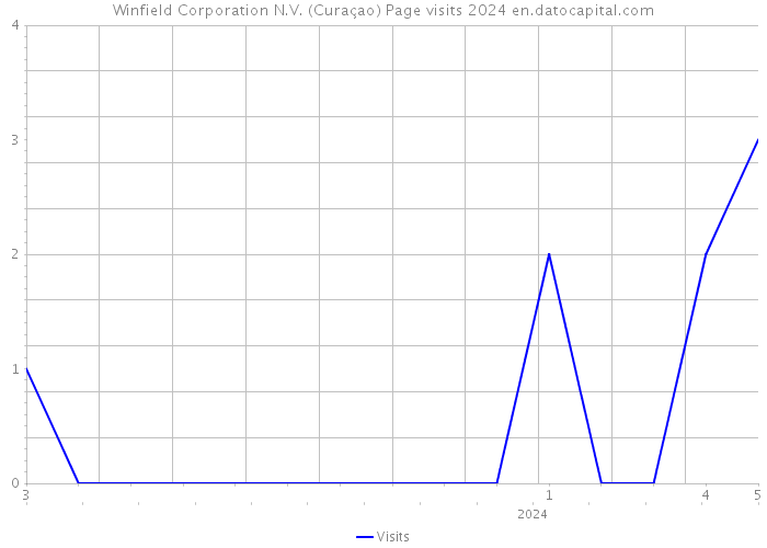 Winfield Corporation N.V. (Curaçao) Page visits 2024 