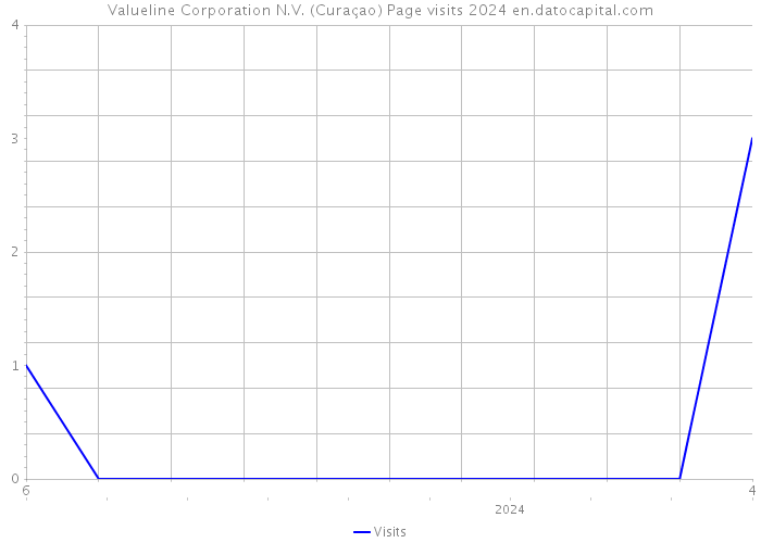 Valueline Corporation N.V. (Curaçao) Page visits 2024 