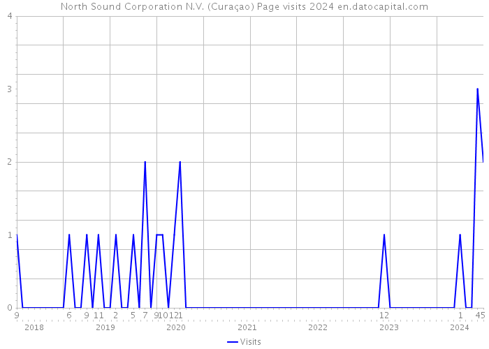 North Sound Corporation N.V. (Curaçao) Page visits 2024 