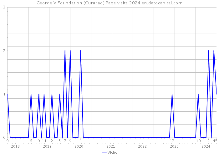 George V Foundation (Curaçao) Page visits 2024 
