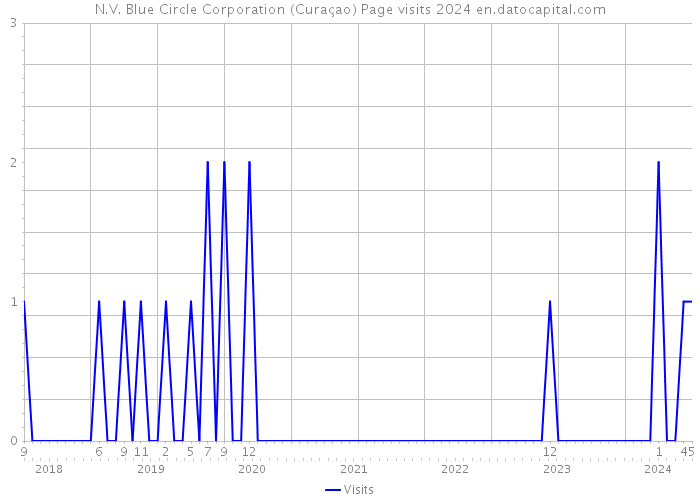 N.V. Blue Circle Corporation (Curaçao) Page visits 2024 