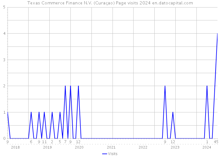 Texas Commerce Finance N.V. (Curaçao) Page visits 2024 