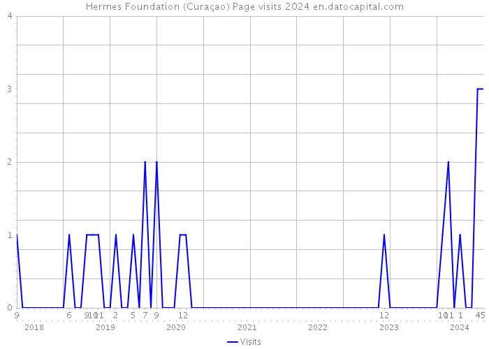 Hermes Foundation (Curaçao) Page visits 2024 