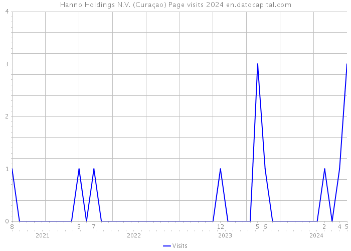 Hanno Holdings N.V. (Curaçao) Page visits 2024 
