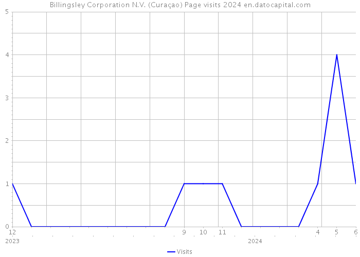 Billingsley Corporation N.V. (Curaçao) Page visits 2024 