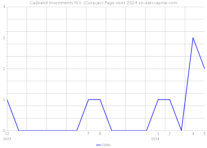 Cadzand Investments N.V. (Curaçao) Page visits 2024 