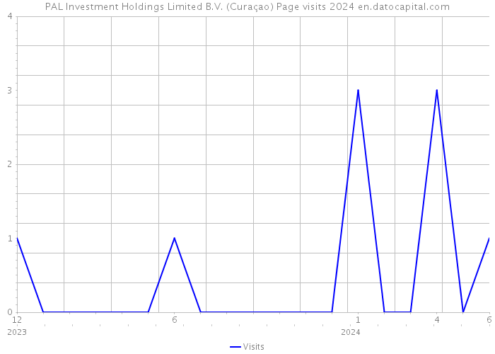 PAL Investment Holdings Limited B.V. (Curaçao) Page visits 2024 