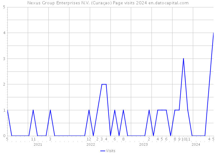Nexus Group Enterprises N.V. (Curaçao) Page visits 2024 