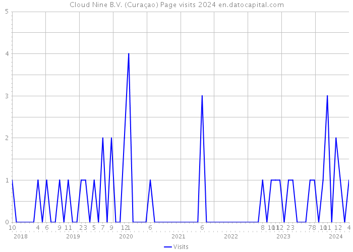 Cloud Nine B.V. (Curaçao) Page visits 2024 