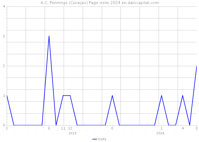 A.C. Pennings (Curaçao) Page visits 2024 