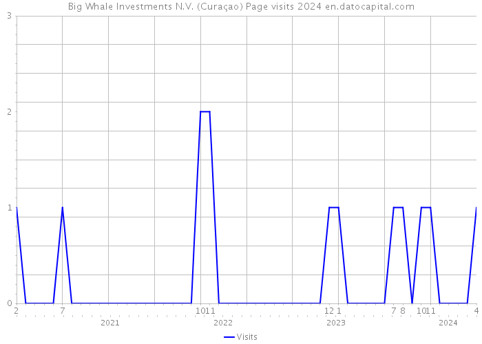 Big Whale Investments N.V. (Curaçao) Page visits 2024 