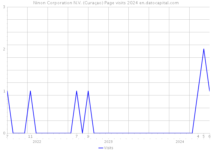 Ninon Corporation N.V. (Curaçao) Page visits 2024 