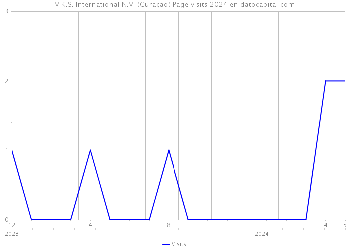 V.K.S. International N.V. (Curaçao) Page visits 2024 