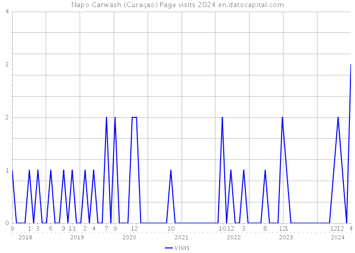 Napo Carwash (Curaçao) Page visits 2024 