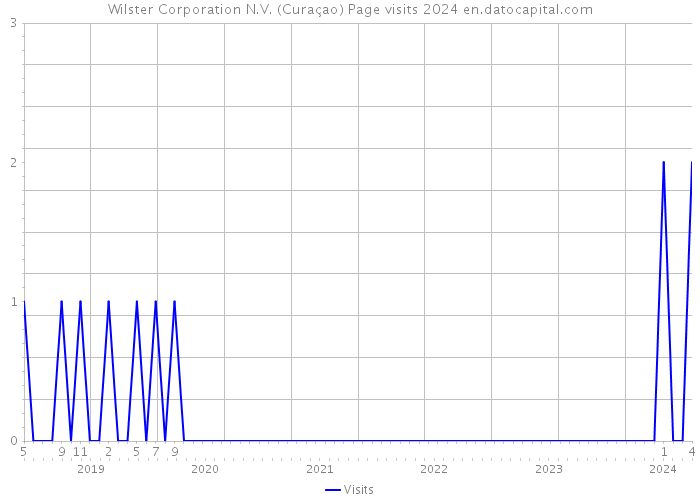 Wilster Corporation N.V. (Curaçao) Page visits 2024 