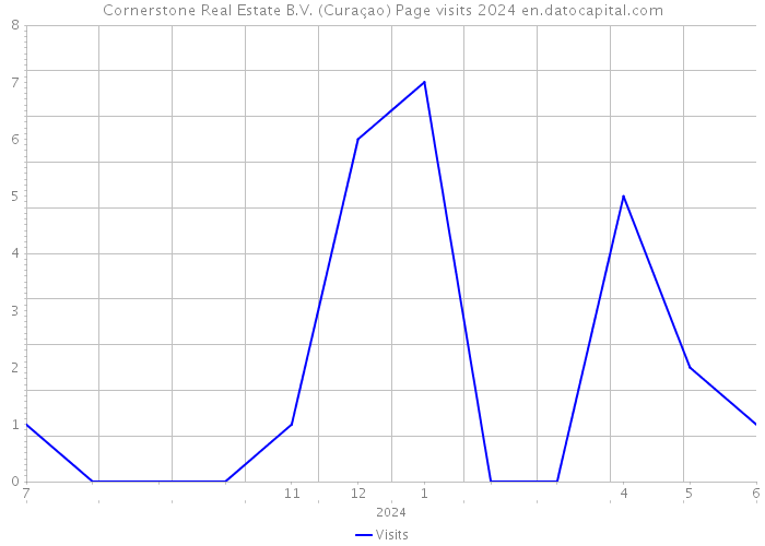 Cornerstone Real Estate B.V. (Curaçao) Page visits 2024 