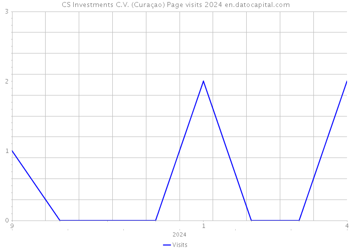 CS Investments C.V. (Curaçao) Page visits 2024 