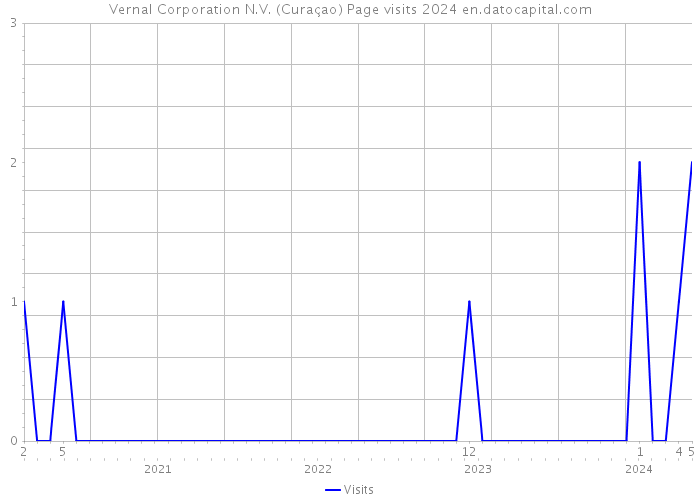 Vernal Corporation N.V. (Curaçao) Page visits 2024 