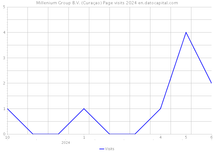 Millenium Group B.V. (Curaçao) Page visits 2024 