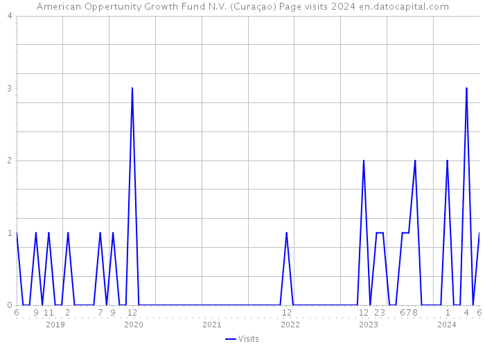 American Oppertunity Growth Fund N.V. (Curaçao) Page visits 2024 
