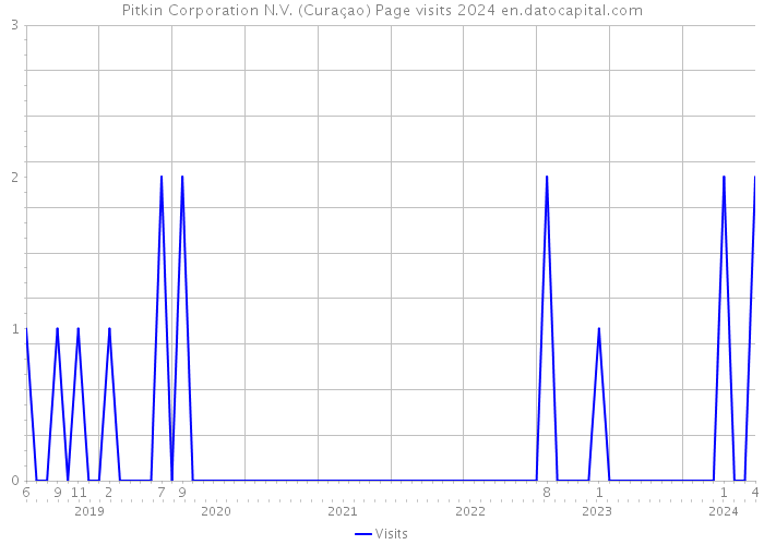 Pitkin Corporation N.V. (Curaçao) Page visits 2024 