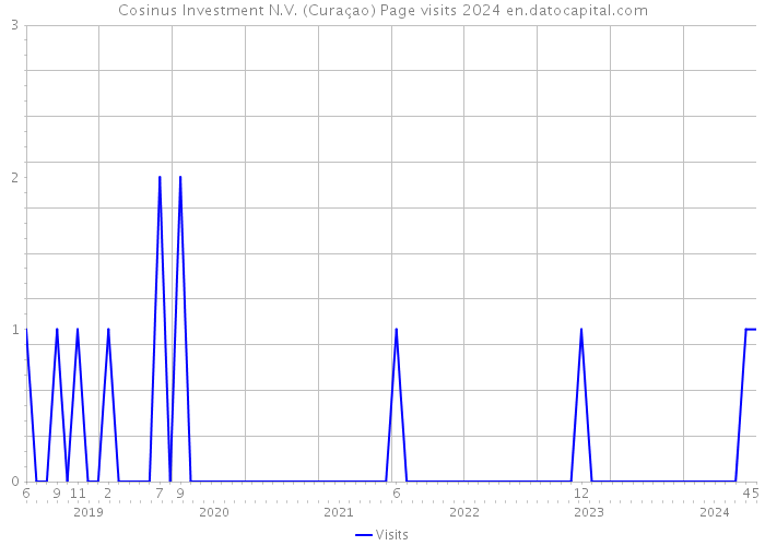 Cosinus Investment N.V. (Curaçao) Page visits 2024 