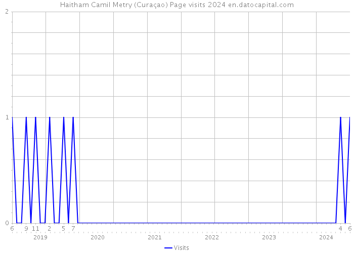 Haitham Camil Metry (Curaçao) Page visits 2024 