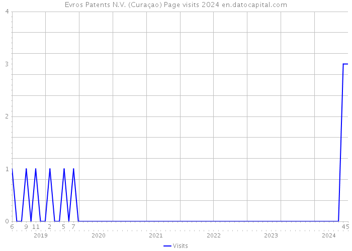 Evros Patents N.V. (Curaçao) Page visits 2024 