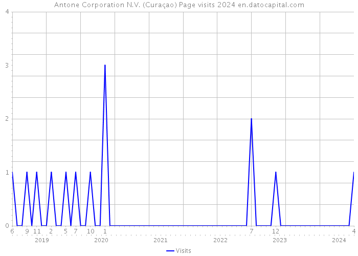 Antone Corporation N.V. (Curaçao) Page visits 2024 