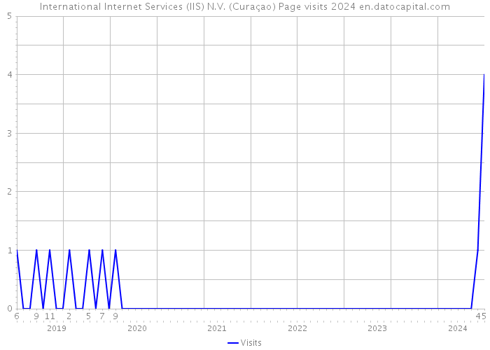 International Internet Services (IIS) N.V. (Curaçao) Page visits 2024 