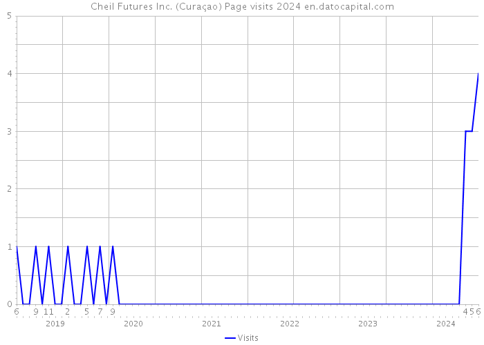 Cheil Futures Inc. (Curaçao) Page visits 2024 