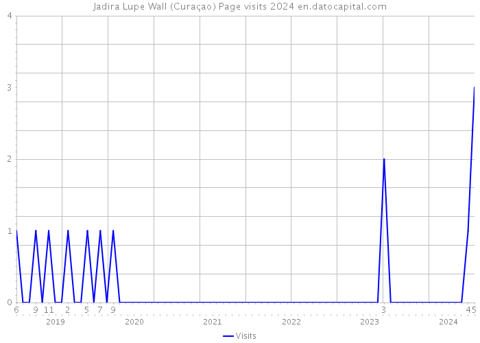 Jadira Lupe Wall (Curaçao) Page visits 2024 