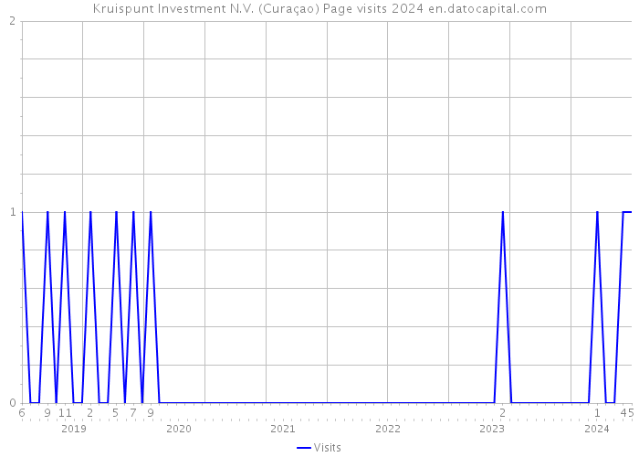 Kruispunt Investment N.V. (Curaçao) Page visits 2024 
